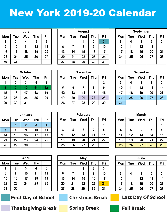 Nyc Doe Public School Calendar Holidays 2020 2021 Printable Calendars Images And Photos Finder