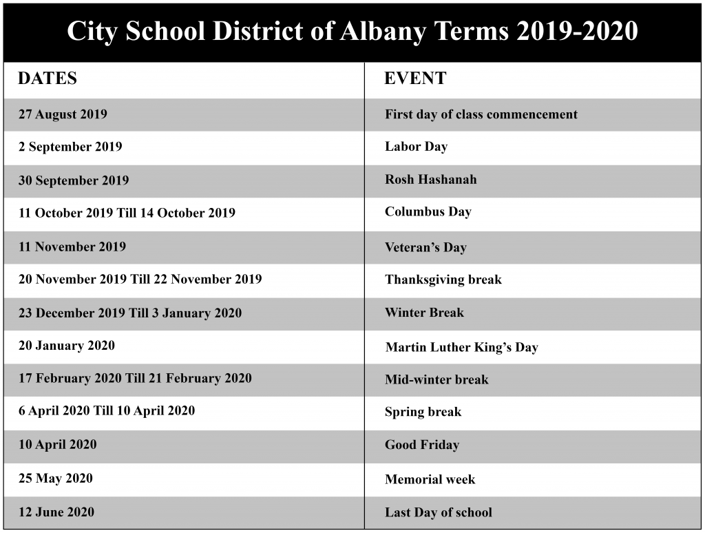 January Calendar 2022 Suny Albany 2022 Academic Calendar