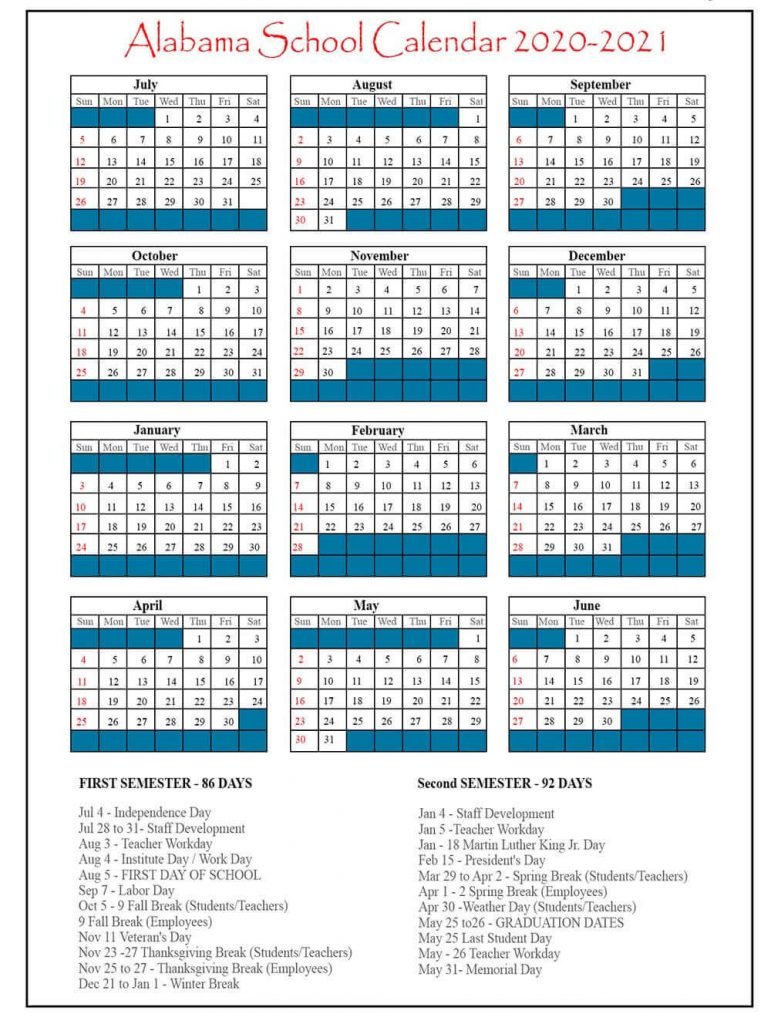 Florida School Calendar 2020 NYC School Calendar